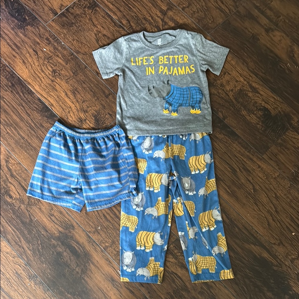 Life’s better in pajamas Rhino pajamas